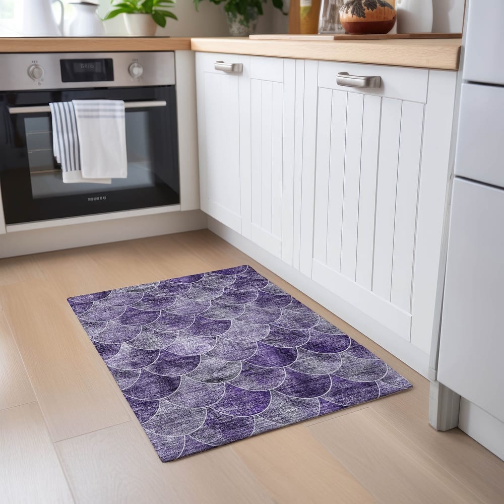 Machine Washable Indoor/ Outdoor Chantille Contemporary Rug