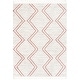 preview thumbnail 11 of 49, Well Woven Kennedy Reeve Modern Chevron Pattern Area Rug 3'11" x 5'3" - Pink Ivory