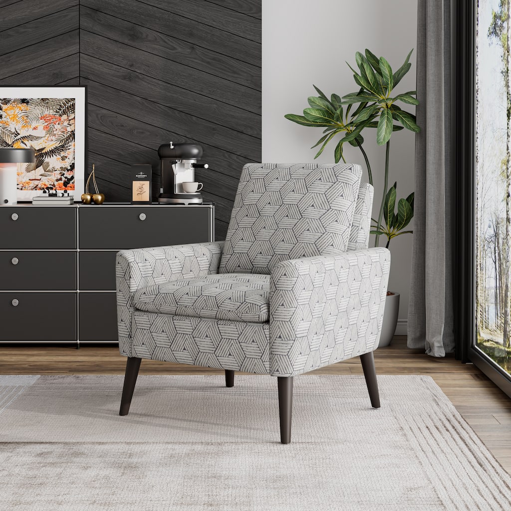 Allyson Mid-Century Modern Small Space Accent Armchair