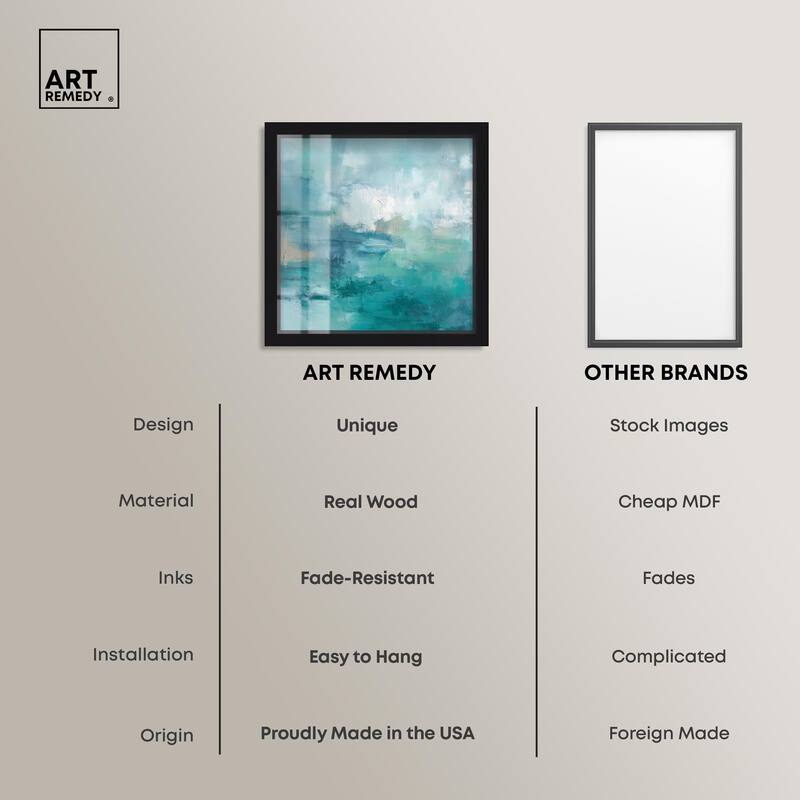 Green Blue II Shadowbox by Art Remedy