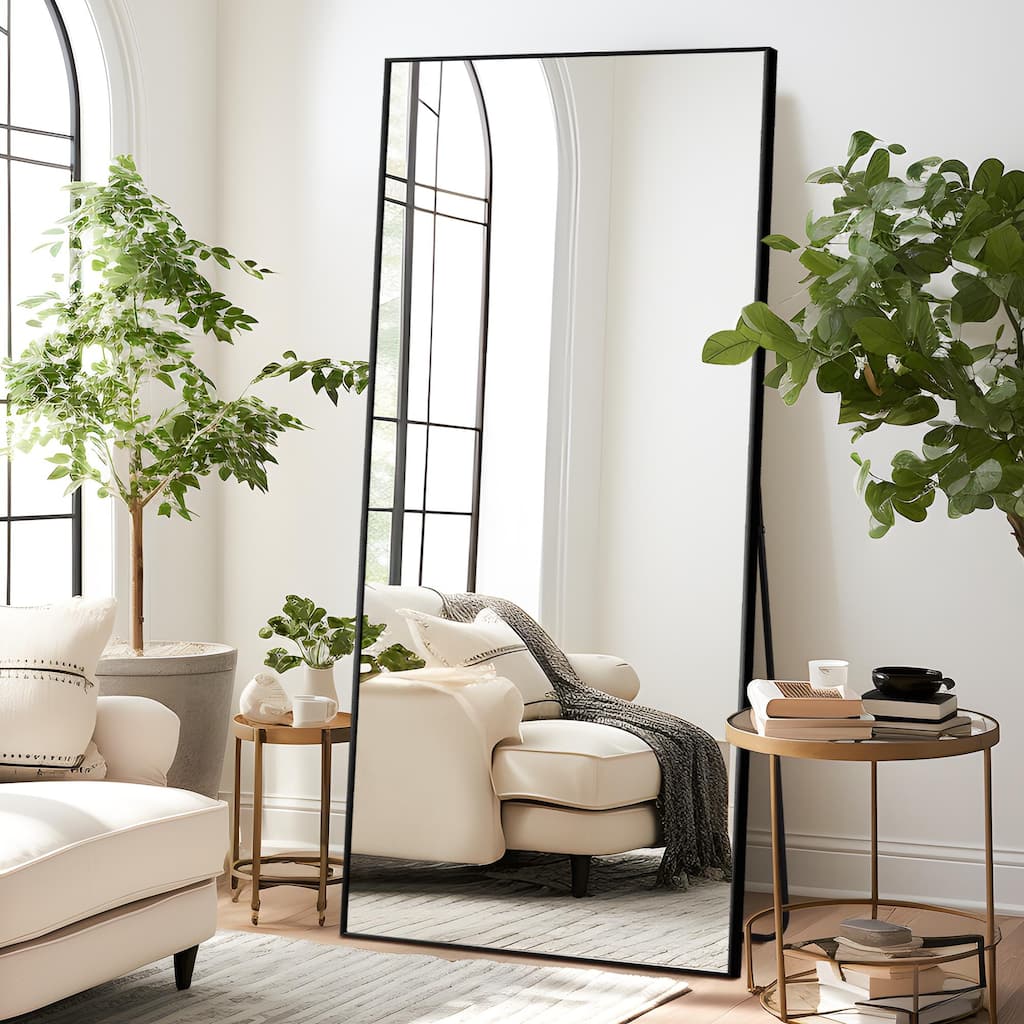 Modern Freestanding Full Length Rectangular Floor Mirror - 71*31