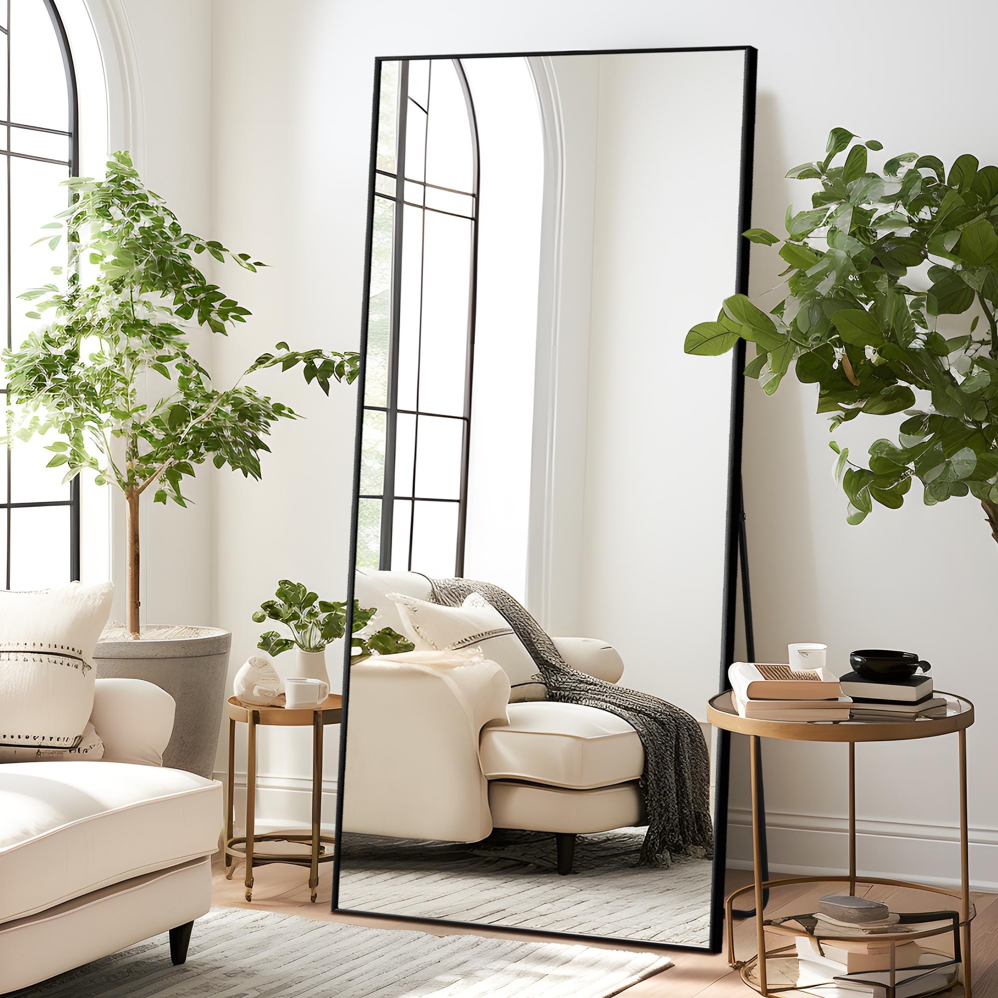 Modern Freestanding Full Length Rectangular Floor Mirror - 71*31