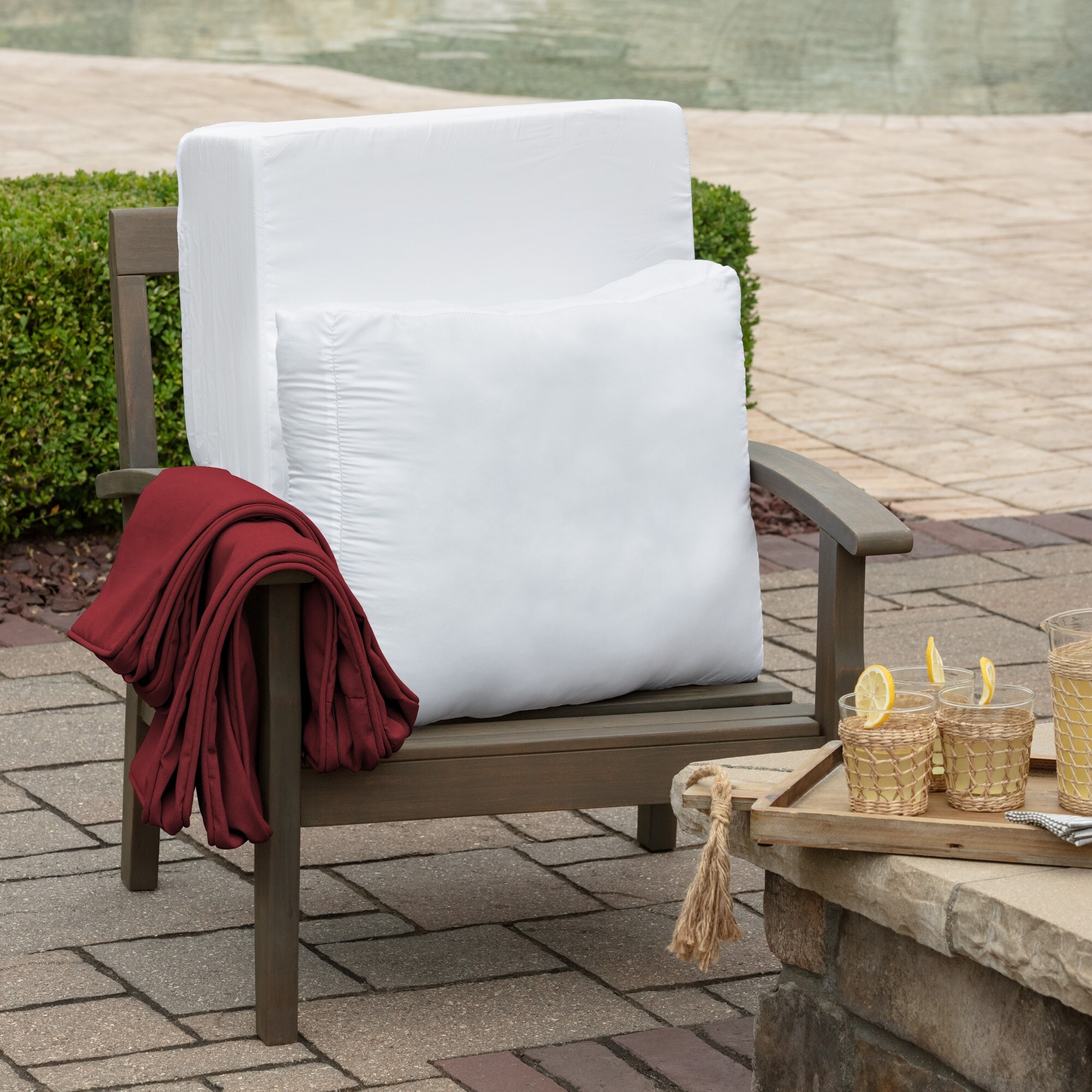 Overstock arden selections tan outdoor deep seat cushion set sales