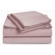preview thumbnail 12 of 20, Luxury 500 Thread Count Egyptian Cotton Solid or Striped Sheet Set King - Sepia Rose - Solid