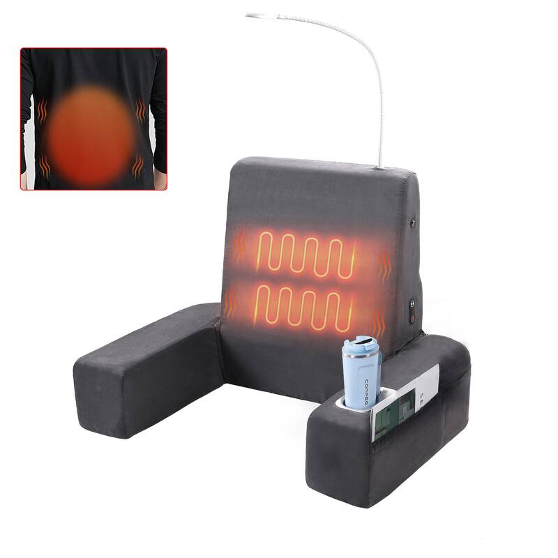 Carepeutic Backrest Bed Lounger with Heated Comfort Vibration Massage