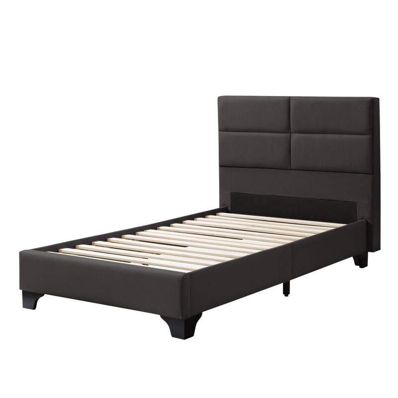 Bellevue Twin/Single Rectangle Panel Upholstered Bed