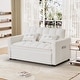 preview thumbnail 1 of 17, Ouyessir 3 in 1 Multi-Functional Convertible Sleeper Sofa Bed Basic Version - Teddy-White