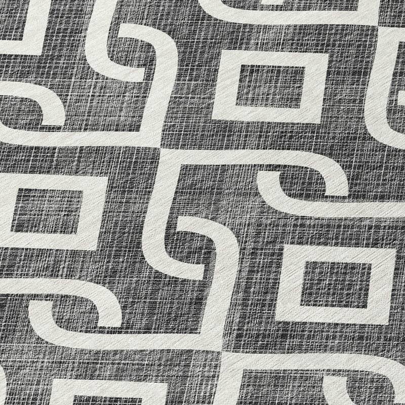 HomeRoots Geometric Transitional Rectangle Outdoor Rug