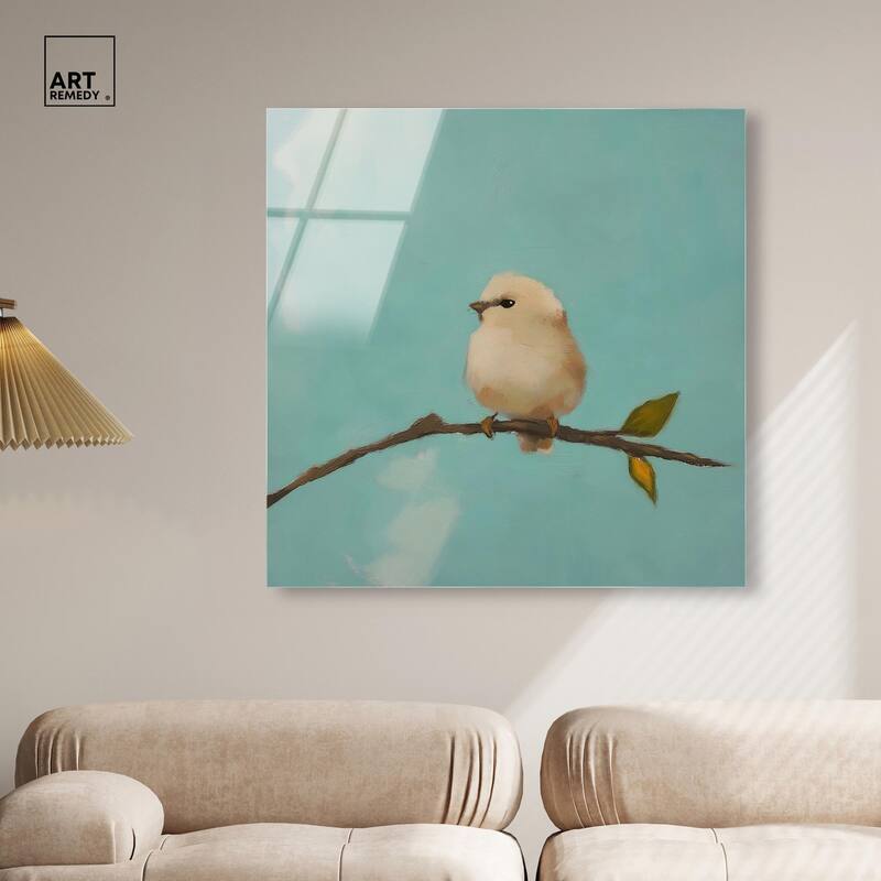 Azure Avian Acrylic by Art Remedy, Ready to Hang