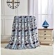 preview thumbnail 2 of 1, Shark Baby by Decor&More Extra Soft Throw Blanket (50" x 60") - Blue and Grey Sharks