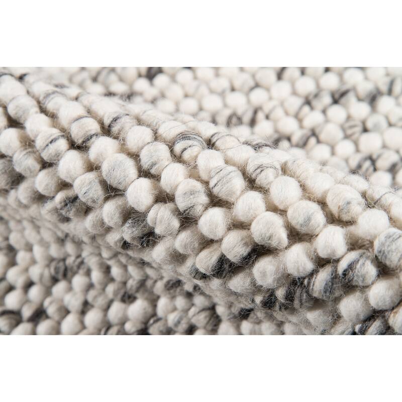 Momeni Andes Hand-woven Ivory Wool/Viscose Area Rug