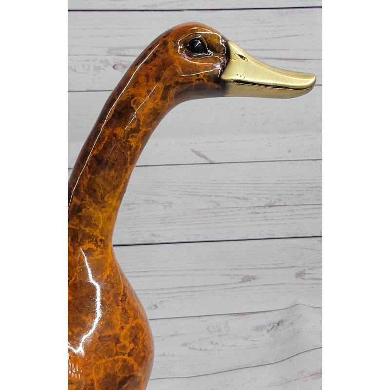 Austrian Vienna Bronze Garden Duck Highly Detailed Colors Statue 15 Inches X 17 Inches