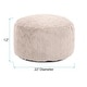preview thumbnail 6 of 4, Allan Andrews Foot Pouf Angora Natural