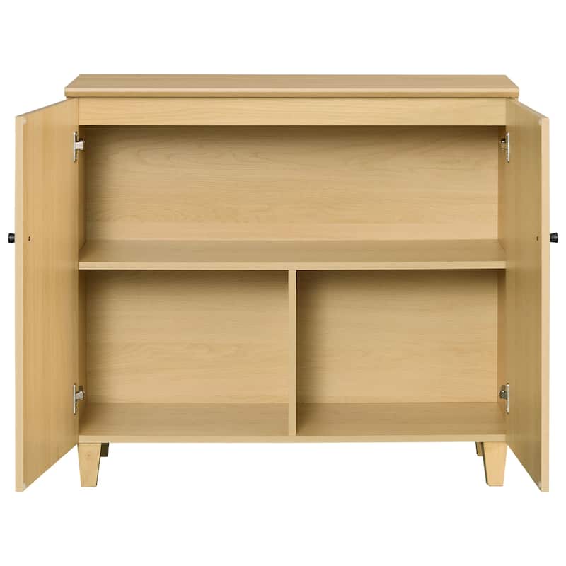 WAMPAT 71" Tall Bookshelf Set of 2, 5-Tier Modern Bookcases with 1 Cabinet and 3 Drawers for Living Room