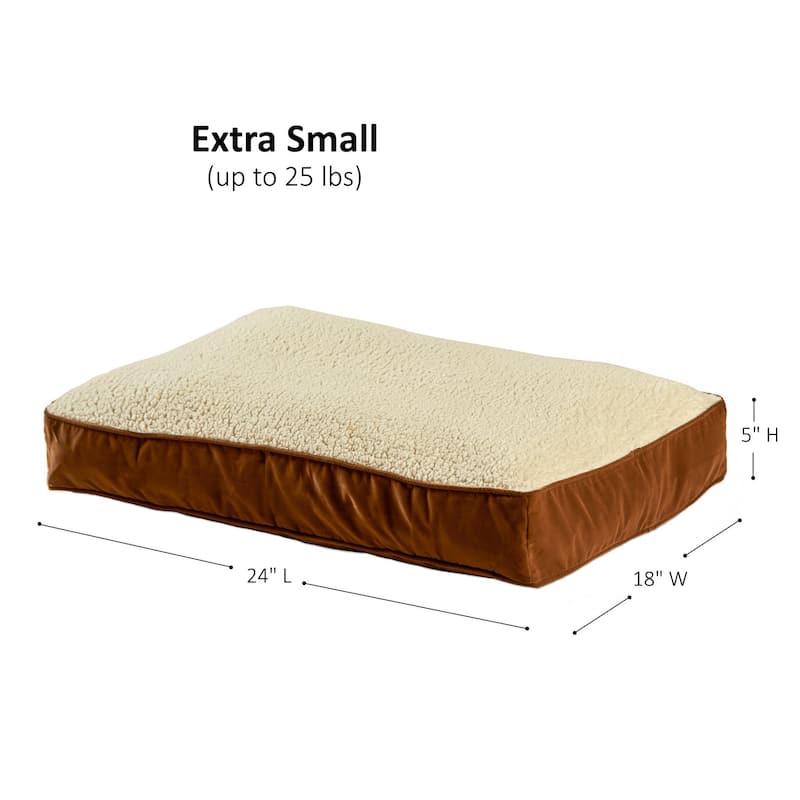 Happy Hounds Buster Sherpa Latte Dog Bed