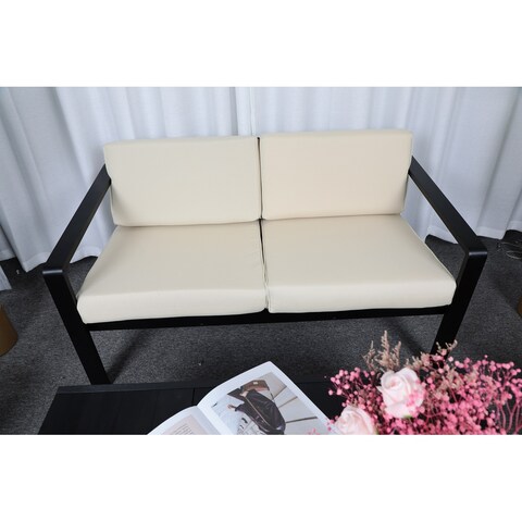 Outdoor Patio Furniture Double Armchair with Cushions