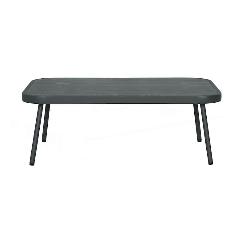 Steel Loveseat and Table