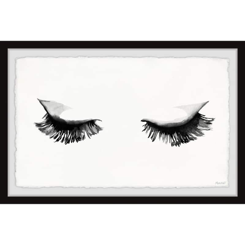 'Full Lashes' Framed Painting Print
