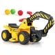 preview thumbnail 1 of 2, 6V Electric Kids Ride On Excavator Pretend Play Toy Tractor Yellow, Black