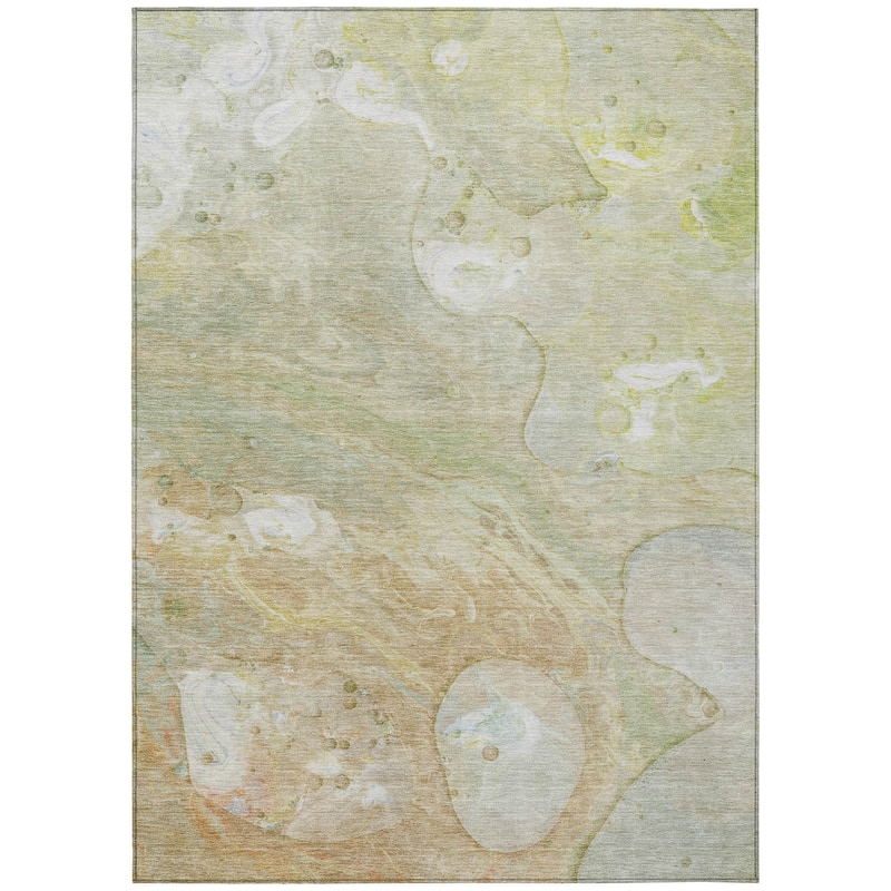 HomeRoots Abstract Transitional Rectangle Outdoor Rug