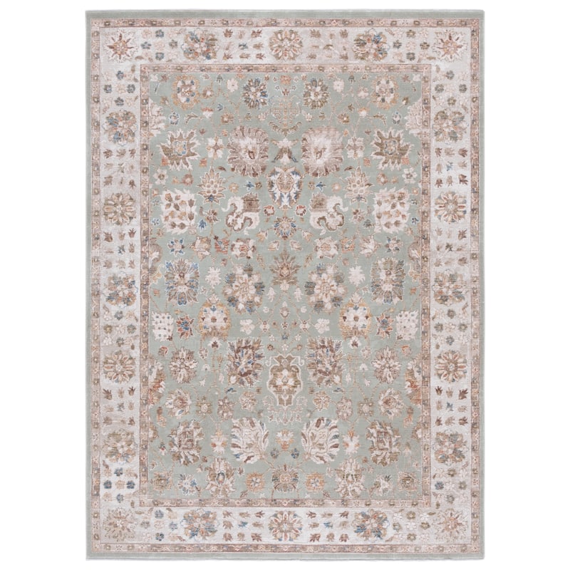 SAFAVIEH Elwood Mariyka Traditional Rug - Olive/Beige - 6'7" x 8'6"