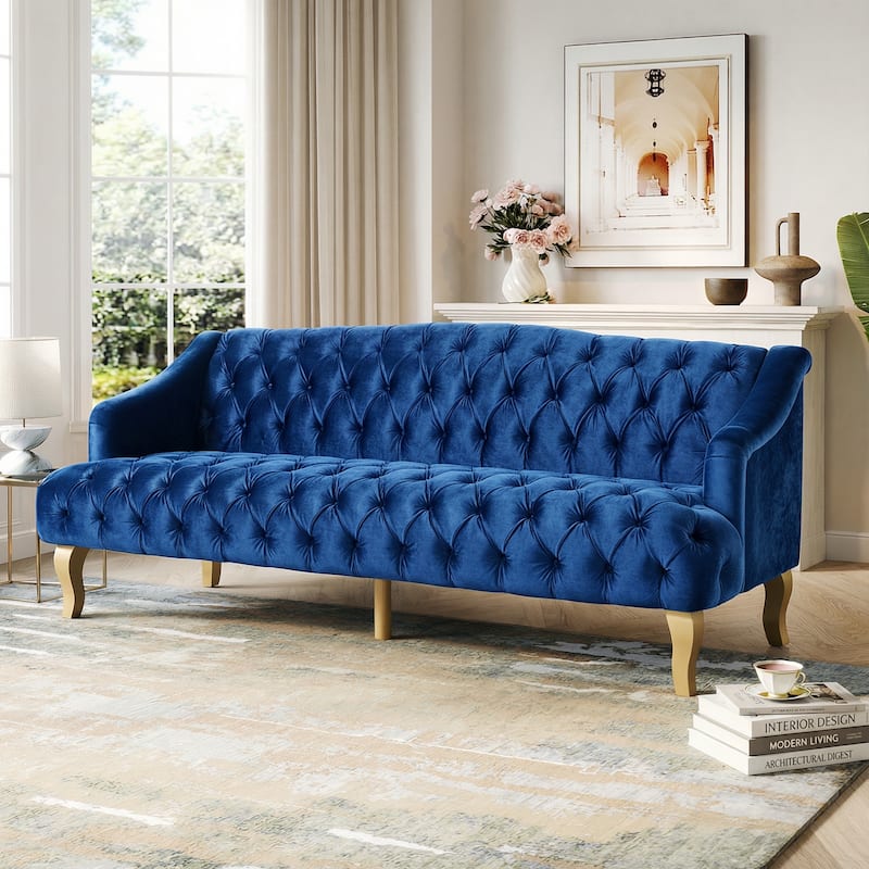 Christopher Knight Home - Adelia Modern Glam Tufted Velvet Sofa
