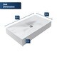 preview thumbnail 5 of 7, Karran Mirage Quartz 32 inch Bathroom Vessel Sink
