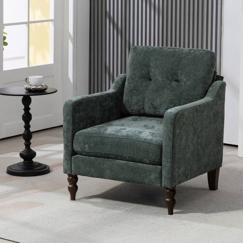 Accent Comfy Chenille Chair w/USB charging port