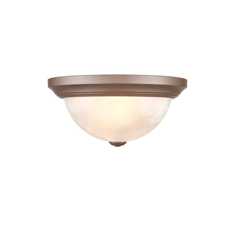 Millennium Lighting Metal 2 Light Flush Mount Ceiling Fixture in Multiple Finishes - N/A