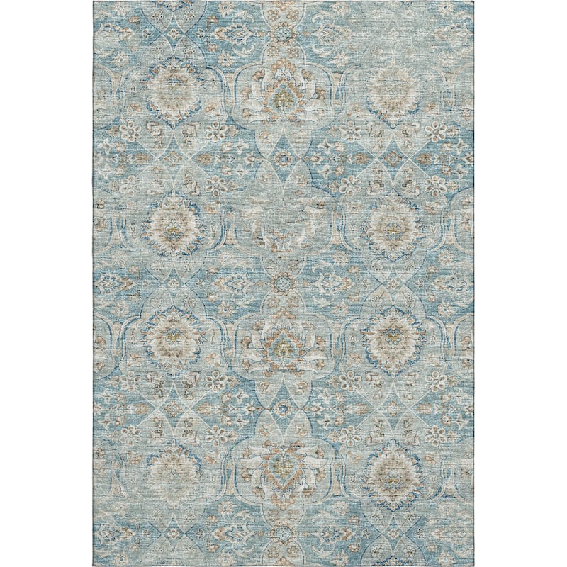 Premium Washable Super Soft Traditional Damask Mayfield Rug