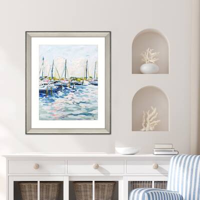 Paragon Marina at Dusk Framed Art