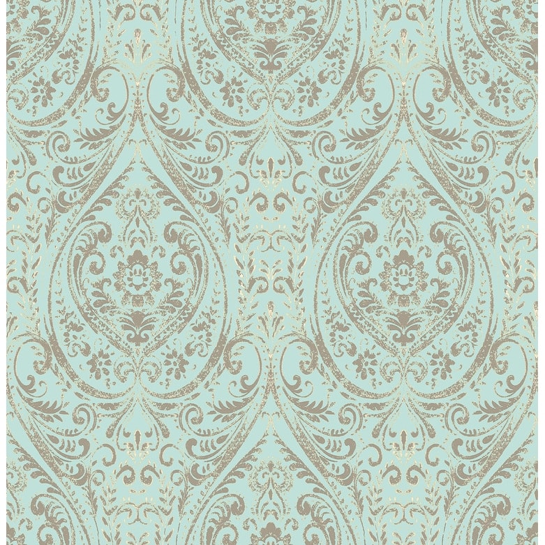 NuWallpaper Nomad Damask Peel & Stick Wallpaper - 216in x 20.5in x 0.025in