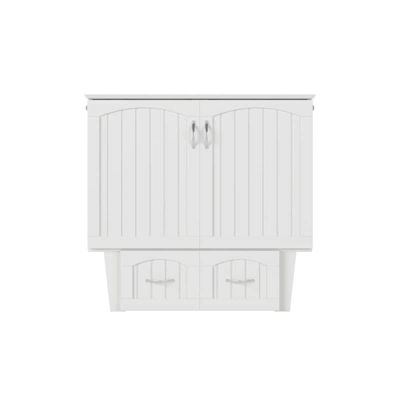 Sydney Twin Murphy Bed Chest with 6 inch Mattress