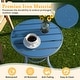preview thumbnail 7 of 30, Metal Outdoor Round Side Table, Patio Coffee Bistro Table for Indoor Outdoor