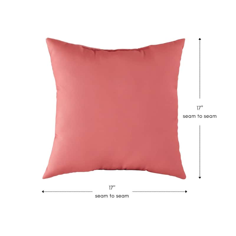 Outdoor 17-inch Square Polyester Accent Pillow (Set of 2)