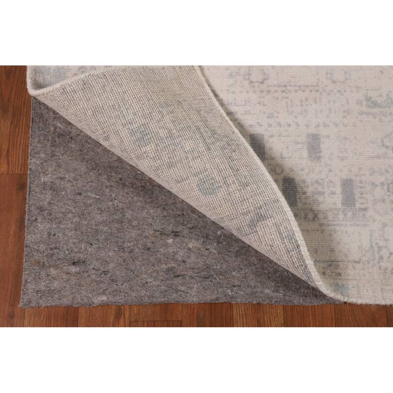 Abstract Oriental Area Rug Handmade Wool Carpet - 5'4"x 7'9"