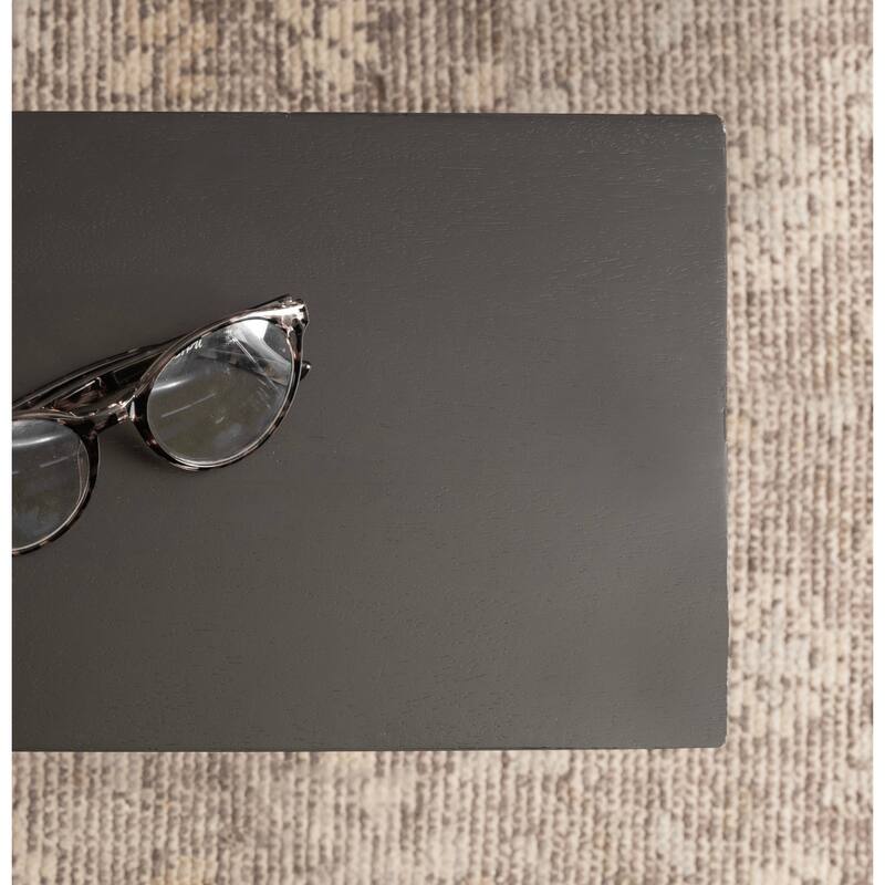 Kate and Laurel Karlsen Wood and Metal Slim Side Table