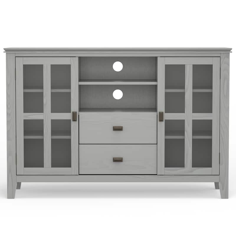 WYNDENHALL Stratford 53-inch Solid Wood TV Media Stand - 53 inch wide