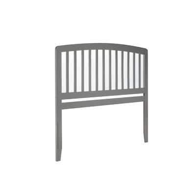 Traditional Mission Slat Wood Headboard with USB Turbo Charger, Timeless Detailing and Handy Charging Port