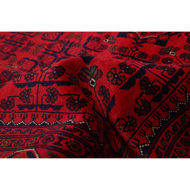 ECARPETGALLERY Hand-knotted Finest Khal Mohammadi Red Wool Rug - 4'2 x 6'5
