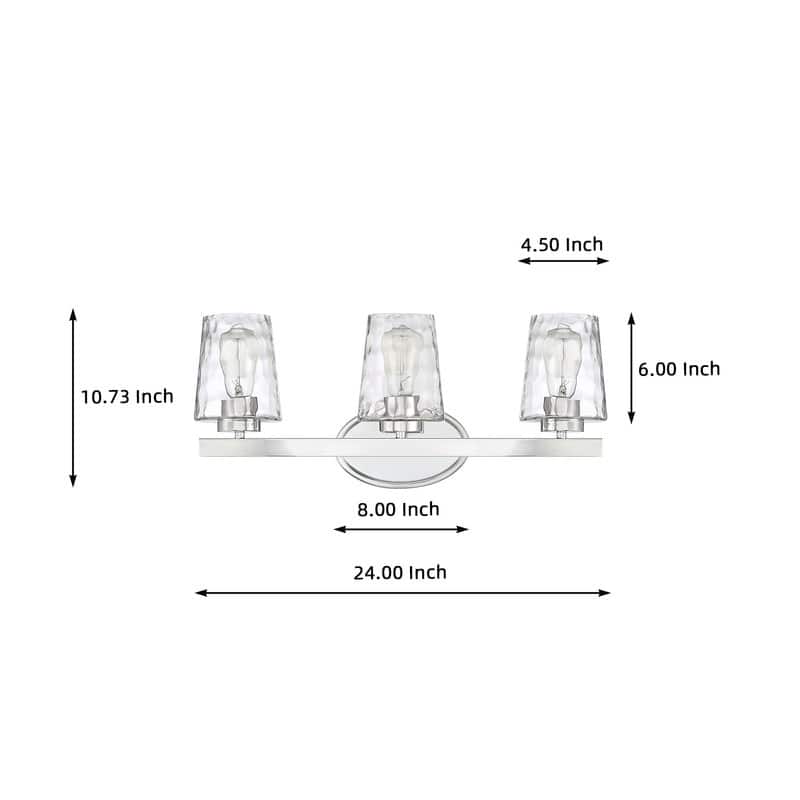 Acroma Modern Bathroom Vanity Light Art Glass Wall Sconce