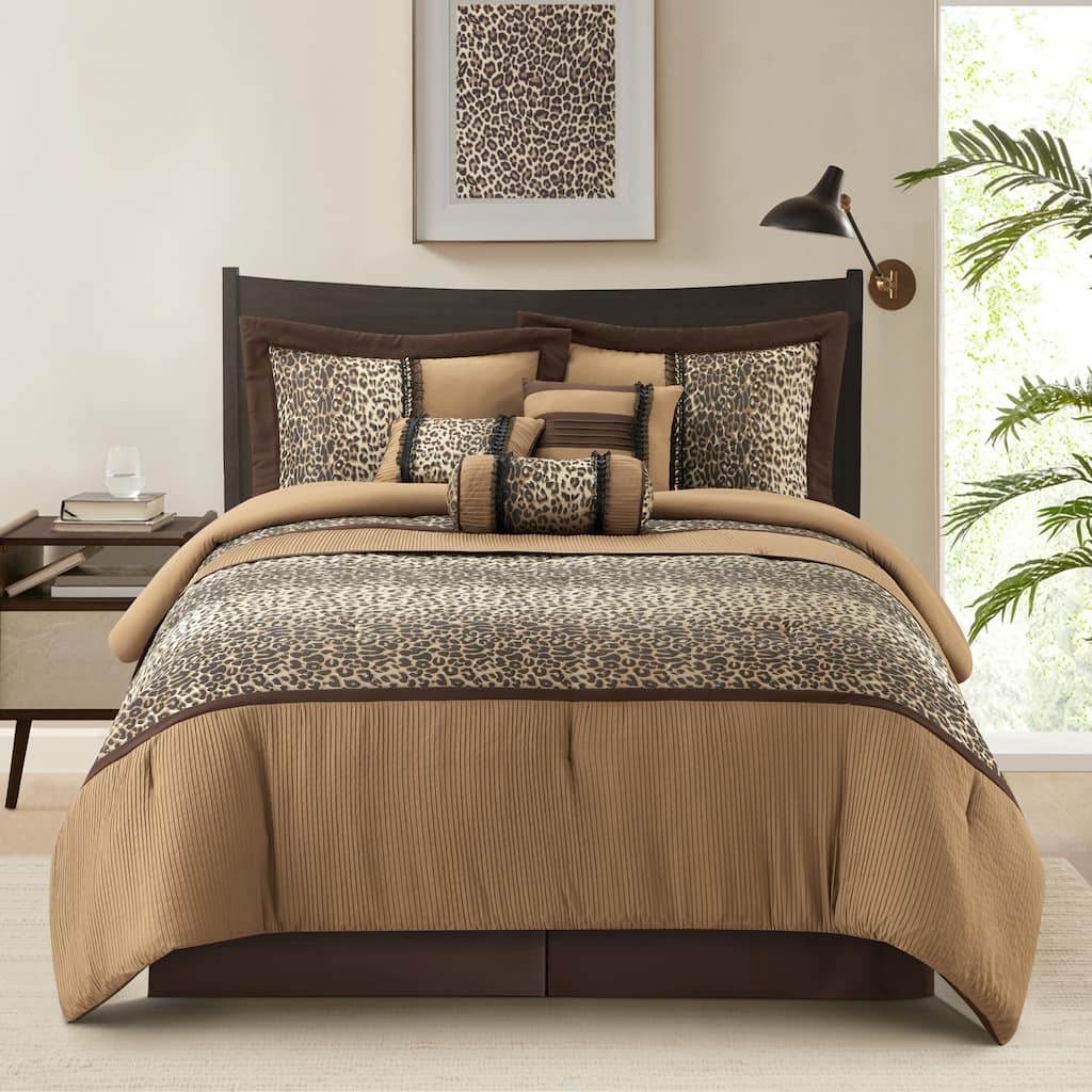 Nanshing Leopard Print 7-Piece Comforter Set
