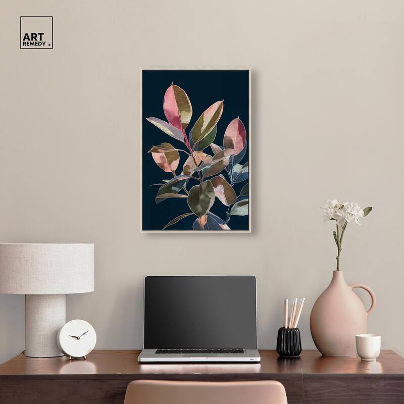 Fuchsia Frond I Canvas by Art Remedy