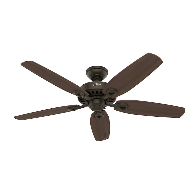 Hunter Fan 52 Inch Builder Plus Ceiling Fan with 3-Light Fixture - Bronze - N/A
