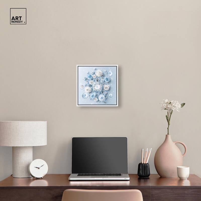 Sparkling Floral Perfume Canvas by Art Remedy