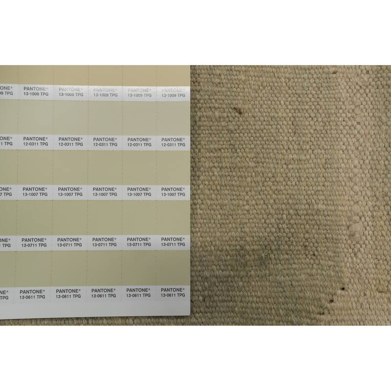 Hand Woven Oriental 100% Wool Carpet Southwestern Tribal Green Kilim Area Rug - 9' 10'' X 8' 0''
