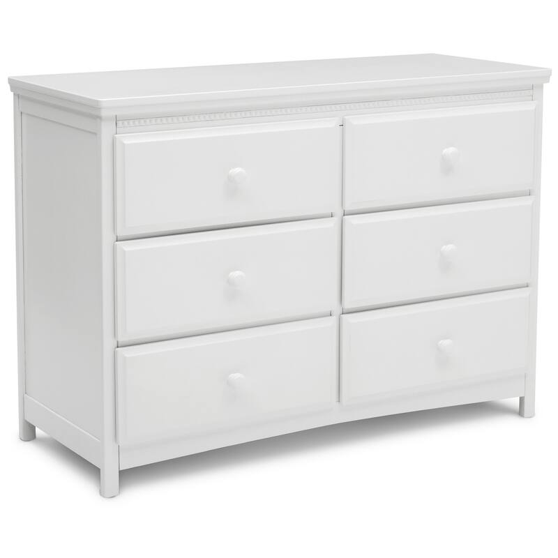 Delta Children Emerson 6 Drawer Dresser - White
