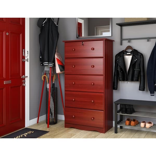 Solid Wood 5 Super Jumbo Drawer Chest With Lock By Palace Imports On Sale Overstock 9658604