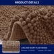 preview thumbnail 6 of 9, Subrtex Non-slip Bathroom Rugs Chenille Soft Striped Plush Bath Mat