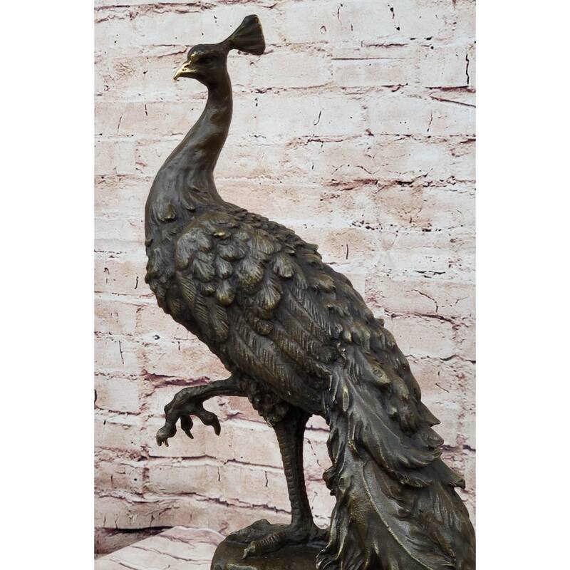 Hand Made Original Milo Pea Bronze Sculpture Bird Statue Figurine Figure